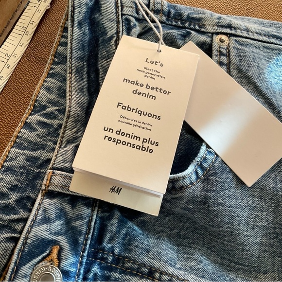 H&M Light Blue Slim Straight Jeans - Picture 9 of 12